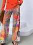 Street Multicolor Block Square Neck Two-Piece Set