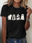 Women's Halloween Black Cat Tee