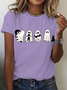 Women's Halloween Black Cat Tee