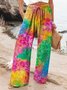 Loose Vintage Gradient Pattern Pants