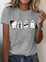 Women's Halloween Black Cat Tee