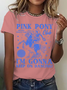 Women's Pony And Heels Lover Pink Girls Clubs Disco T-Shirt