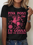 Women's Pony And Heels Lover Pink Girls Clubs Disco T-Shirt