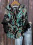Women's Stylish Temperament V-Neck Multi-Layer Lace Shirt