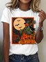 Women's Halloween Scarecrow Horror Night T-Shirt
