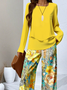 Casual Psychedelic Art Loose Two-Piece Set