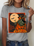 Women's Halloween Scarecrow Horror Night T-Shirt