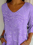 Women's Alzheimer's Floral Print Casual T-Shirt