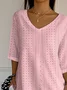 Women's Breast Cancer Awareness Abstract Print T-Shirt