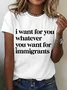 Defend Immigrants Print T-Shirt