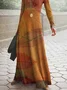 Cotton Regular Fit Striped Casual Dress With No