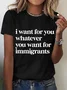 Defend Immigrants Print T-Shirt