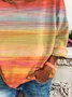 Women's Long Sleeve T-shirt Spring/Fall Orange Halloween Printing Crew Neck Holiday Going Out Casual Top