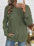 Simple Loose Sweatshirt