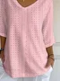 Women's Breast Cancer Awareness Abstract Print T-Shirt
