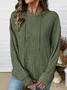 Simple Loose Sweatshirt