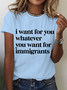 Defend Immigrants Print T-Shirt