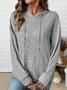 Simple Loose Sweatshirt