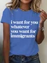 Defend Immigrants Print T-Shirt
