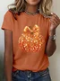Women's Halloween Autumn Art Design Short Sleeve T-Shirt