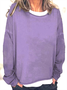 Women's Casual Long Sleeve Crew Neck Sweatshirt