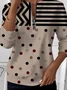 Women's Retro Art Graphic Design Everyday Long Sleeve Center Front Zip Sweatshirt