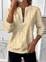 Women's Retro Polka Dot Design Everyday Long Sleeve Center Front Zip Sweatshirt