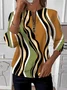 Women's Retro Art Graphic Design Everyday Long Sleeve Center Front Zip Sweatshirt