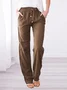 Cotton Regular Fit Casual Plain Pants