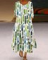 Women's Art Pattern Double Layer Dress Stylish Modern Everyday Weekend Beach