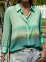 Women's Artistic Gradient Pattern Long Sleeve Shirt Fashion Modern Daily Weekend