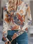 Women's Artistic Floral Pattern Long Sleeve T-shirt Fashion Modern Daily Weekend