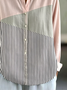 Women's Geometric Pattern Long Sleeve Shirt Fashionable Modern Everyday Weekend