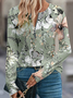 Women's Artistic Floral Pattern Long Sleeve T-shirt Fashion Modern Daily Weekend