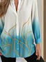 Women's Artistic Gradient Pattern Long Sleeve Shirt Fashion Modern Daily Weekend
