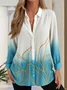 Women's Artistic Gradient Pattern Long Sleeve Shirt Fashion Modern Daily Weekend