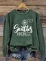Scatter kindness Dandelion Letter Casual Sweatshirt