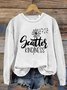 Scatter kindness Dandelion Letter Casual Sweatshirt