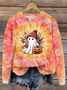 Halloween Round Neck Long Sleeve Casual Sweatshirt