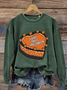 Halloween Art Print Casual Sweatshirt