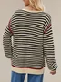 Split Joint Simple Wool/Knitting Loose Sweater