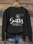 Scatter kindness Dandelion Letter Casual Sweatshirt