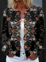 Geometric Loose Knitted Casual Cardigan