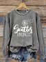 Scatter kindness Dandelion Letter Casual Sweatshirt