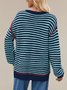 Split Joint Simple Wool/Knitting Loose Sweater