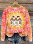 Halloween Round Neck Long Sleeve Casual Sweatshirt
