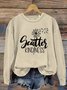 Scatter kindness Dandelion Letter Casual Sweatshirt