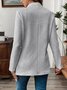 Simple Regular Fit Plain Blazer