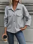 Urban Loose Buckle Shawl Collar Jacket