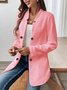 Simple Regular Fit Plain Blazer